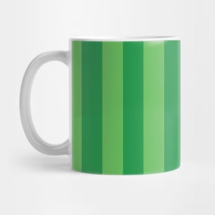 Green Vertical Stripes Mug